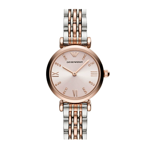 Armani, водонепроницаемый кварцевый циферблат, женские часы, 28mm, маленький циферблат