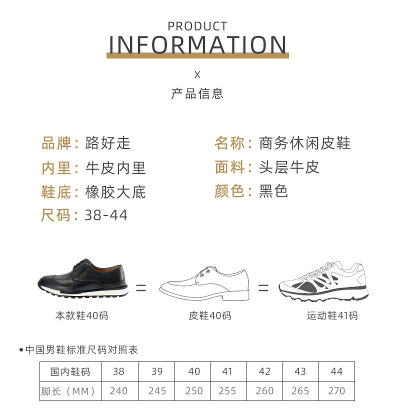 Chaussures Derby Homme en Cuir Véritable à Lacets Style Business Casual