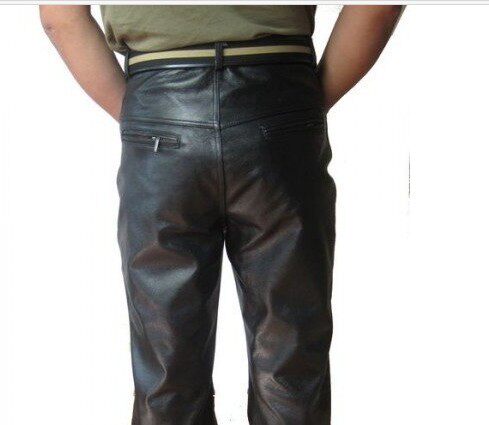 Pantalon cuir homme droit - Ref 1493039 Image 9