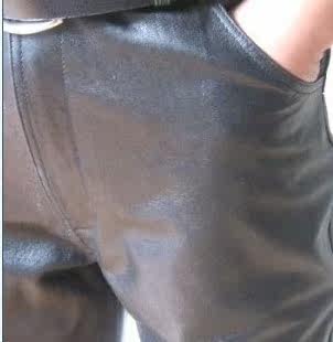 Pantalon cuir homme droit - Ref 1493039 Image 10