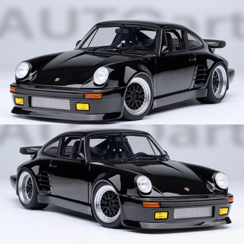 Autoart 1/18 Porsche Wangan Blackbird 911 930 Turbo Blackbird Car Model