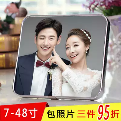 Lafite print custom crystal table wooden frame wedding photo box wedding photo baby photo photo studio photo box with photo