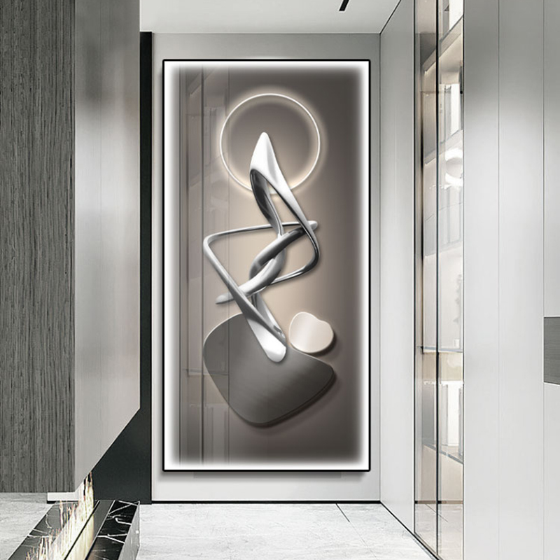 Abstract Stone to run the Xuanguan Decorative Painting Veranda Aisle hanging paintings advanced feelings light and luxurious modern minimalist frescoes-Taobao