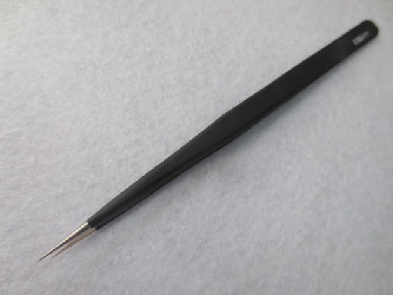 Suitable for dismantling black stainless steel straight tweezers pointed tweezers notebook dismantling tool