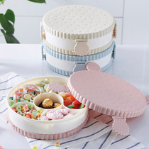 Eurostyle creative with hanging ring biscuit candy box snacks plate with lid home dried fruit box Dried Fruit Pan Water Fruit