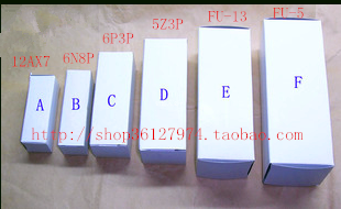 New vacuum tube packaging box Full series 6N1 6P3P 5AR4 5Z3P FU-5 FU-13 6N3 6N3 6N4 6N4