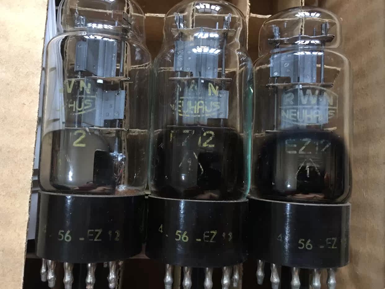 New antique German EZ12 vacuum tube real picture spot fever stereo gallstone radio rectifier tube DIY