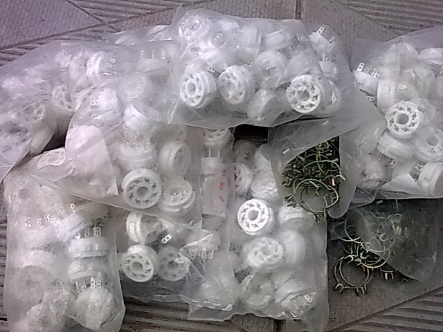 New stock silver plated large eight 6P3P 6P3P 6P6P 6P6P 6N8P KT88 6SN7 EL34 EL34 5Z3P5Z4P