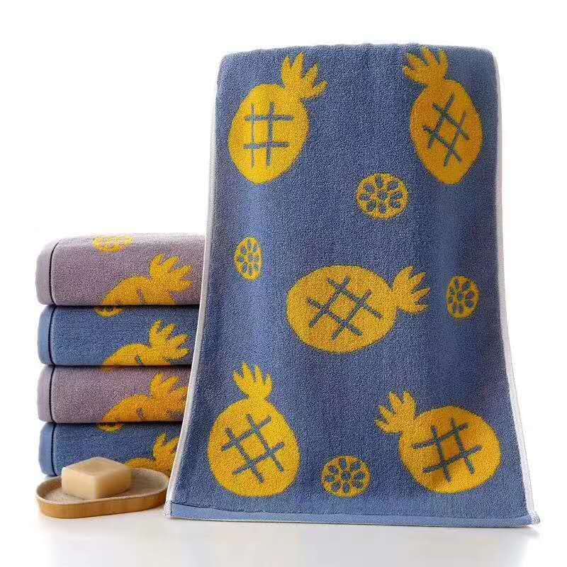 Limited time towel pure cotton water absorbent soft towel adult personality jacquard scrub face towels