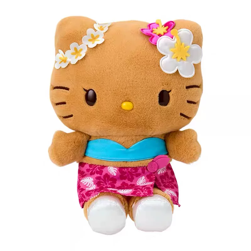 Предпродажа в августе, версия Санрио Гонконг, Hawaii, Black Skin Kitty, Melody, подвеска, кукла
