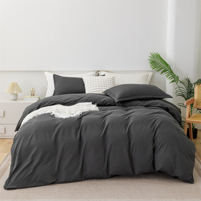Простыни King Queen Size, покрывало 1,5 м/1,8 м, однотонный комплект из четырех предметов