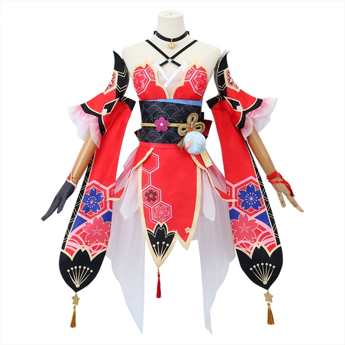 Коллапс звезда Dome Железнодорожный фейерверк косметный маска дурак 2D игра анимация косплей одежда женская парик