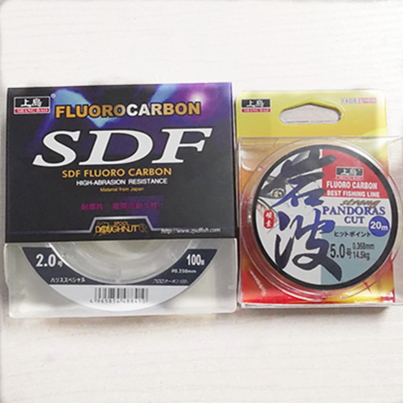 Luya autocratic leading wire carbon line carbon line fluorocarbon line 20 meters 100 meters wear-resistant and bite-resistant