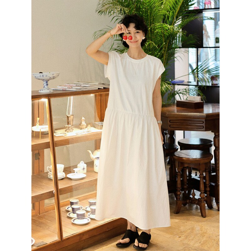Clearance Sale Tt Designer [Lingxi] High-End Light Luxury Plus Size Slimming Dress Women's Summer Long Dress