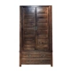 Đơn giản Mỹ Tất cả giường gỗ rắn Phòng ngủ Bộ đồ nội thất Giường đôi gỗ sồi 1,5 / 1,8 mét Walnut đen kệ tivi đẹp