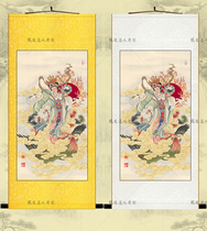 Portrait of the Nine-day Xuanwu Goddess Statue of the Nine-day Xuanwu Yuanjun Portrait of the Ming Dynasty Land and Water Painting Dojo painting