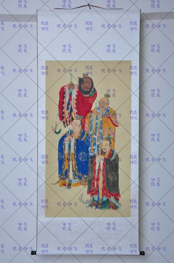 Four Main Days Division Portrait Zhang Tianshi Portrait Xu Tianshi Portrait Master Getian Portrait Master Portrait Satian Master Portrait Of The Ming Dynasty