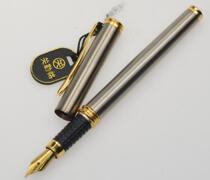 Collection of Guan Leming all-steel fountain pen in the 1990s Daming tip iridium pen