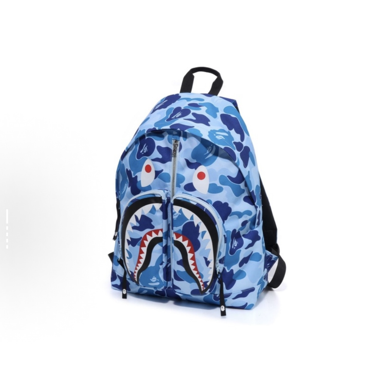 Bape Unisex Camouflage Shark Backpack Bape Unisex Camouflage Shark Backpack