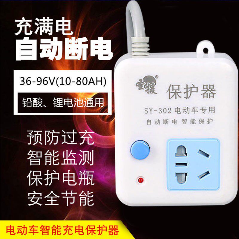 Electric car battery charging protector timer full of electric automatic power cut anti overcharge with line timer insert-Taobao