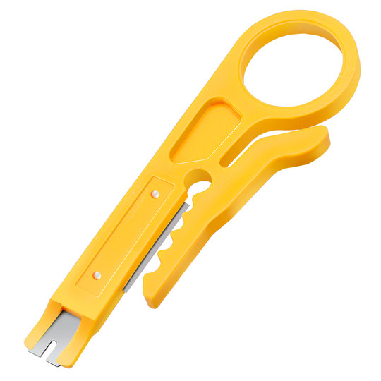 Супервыгодный инструмент для зачистки проводов желтого цвета, стриппер для проводов, резак для сетевого кабеля, стриппер для телефонных линий, кусачки для проводов