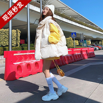Vest female 2021 new autumn and winter Korean version of loose long thick vest bread vest bread padded jacket tide tide