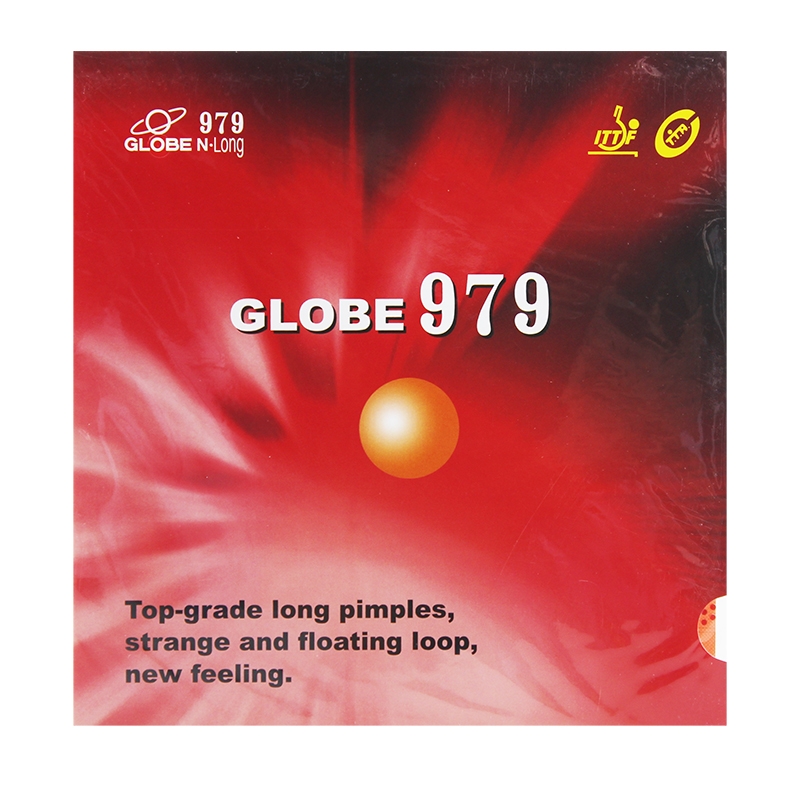 (Yajun) Globe 979 table tennis RUBBER SHEET SMALL GRAIN LONG RUBBER SHEET GEMS GLUE YELLOW LARGE GRAIN LONG GLUE SINGLE RUBBER SHEET