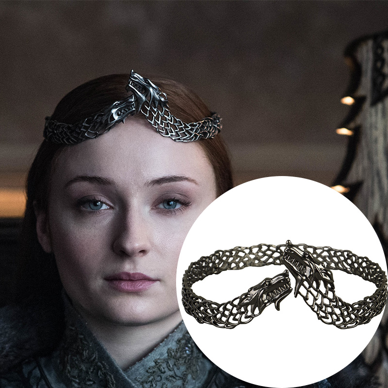 Rights'Game of' Sansa Stark Queen's Crown Accessories North Border Queen's Cosplay performance props