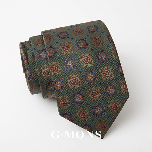 Трендовый ретро зеленый галстук для отдыха, пиджак классического кроя