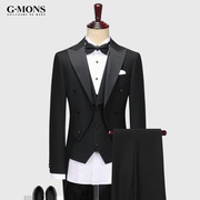 quần áo tuxedo dẫn chú rể phù hợp với đám cưới người dẫn chương trình tiệc buổi tối đầm đầm váy phù hợp với nam giới