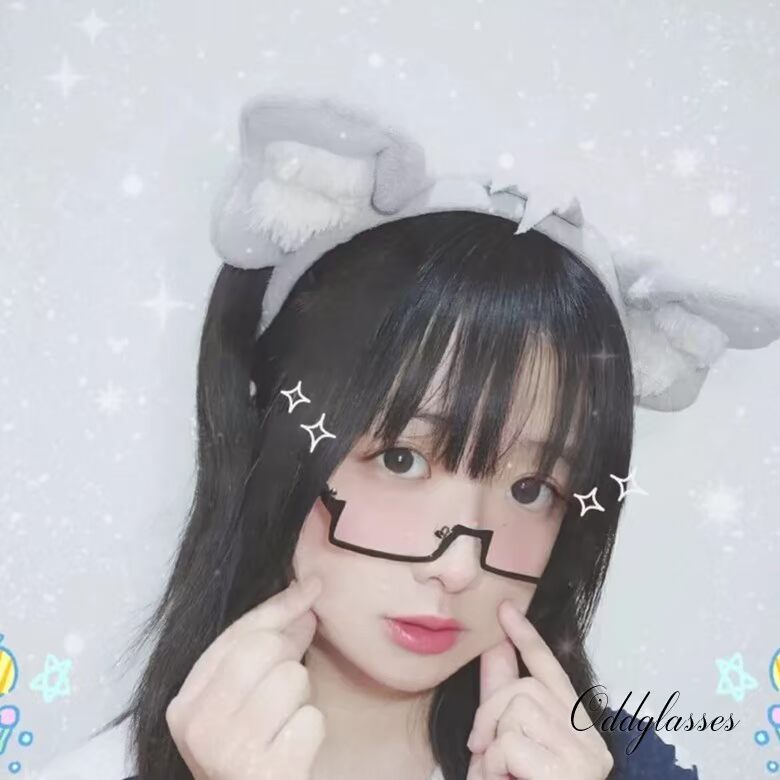 Kính thứ cấp, Nhật Bản, kính nửa khung dưới, thảm họa của Qi Mu Nanxiong, tôi là một người anh lớn, kính cos lens 1 ngày