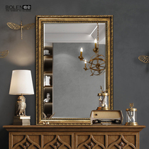 BOLEN American retro decorative mirror dressing table makeup mirror bathroom mirror entrance wall hanging cupboard home Feng Shui mirror