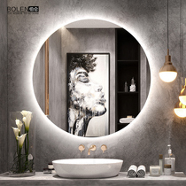 BOLEN SMART ROUND MIRROR WALL-MOUNTED BATHROOM MIRROR WITH LIGHT TOILET MIRROR LED MIRROR BATHROOM TOILET MIRROR