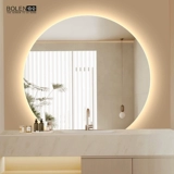 Creative Creative Semicap Smart Bath Mirror Mirror Make Press Makeup Makeup Make Make Make стена -круглое зеркало
