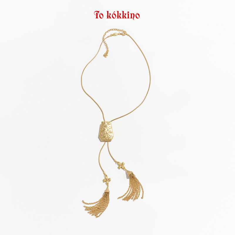 Tokokkino* Adjustable Tassel Necklace