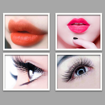 Beauty salon decorative painting eyebrow eye lip semi-permanent tattoo nail art beauty beauty picture wall painting beauty shop decoration hanging painting