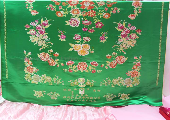 Hàng Châu lụa satin thổ cẩm mềm satin chăn bao gồm lụa cổ điển lụa thổ cẩm quilt bìa lụa tơ tằm bộ chăn ga