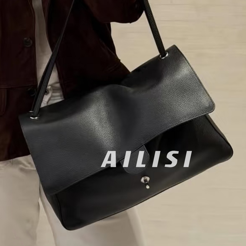 26S G-Dragon Style Maxi Large Tote Bag Shoulder Bag Unisex Large Capacity Cowhide Airport Bag