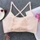 Summer Thin Underwear Cross Belt Wrapped Chest No Trace Internet Celebrity Explosion Model Beautiful Strap Chest Pad Vest Bra Sling Tube Top