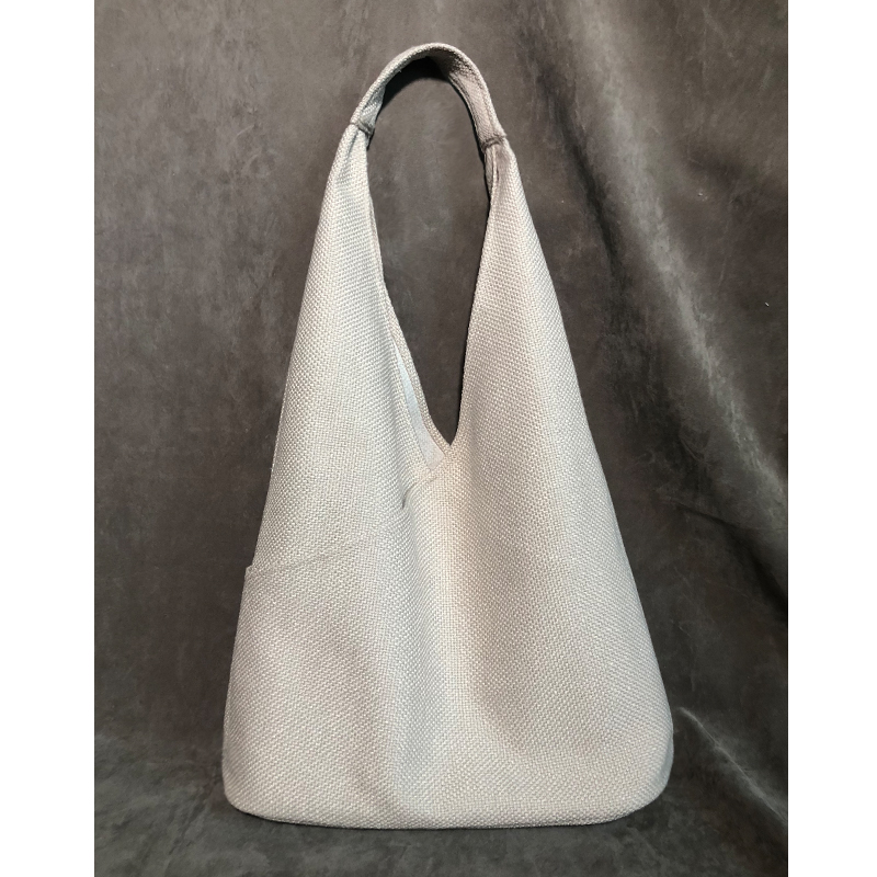 Canvas Bag Women Summer New Original Advanced Texture Small Crowd Design Large Capacity Commuter Water Dumplings Cotton Linen Single Shoulder Bag