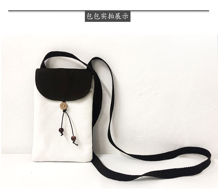 Điện thoại di động túi nhỏ ví crossbody mini vải nhỏ túi điện thoại di động túi Messenger túi vải túi - Túi điện thoại túi cầm tay nữ