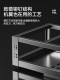 Pull-basket kitchen cabinet 304 stainless steel double-layer bowl basket drawer-type seasoning storage dishes built-in bowl rack