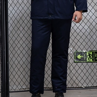 Темно -синие хлопковые штаны