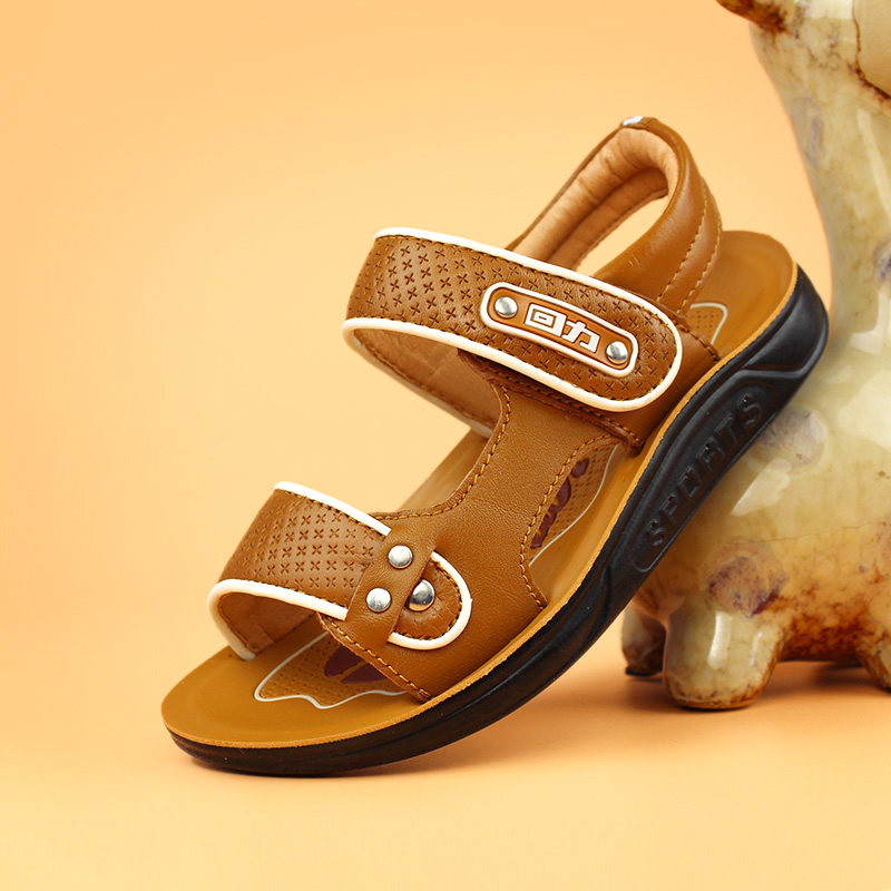 Sandales enfants en cuir WARRIOR orteil métal pour été - semelle caoutchouc - Ref 1053391 Image 14