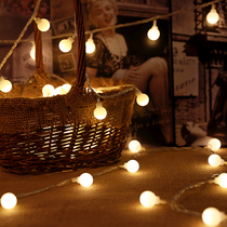 String of lights star lights decoration stalls night market small colorful lights net red lights led bulbs camping dormitories hanging beds USB