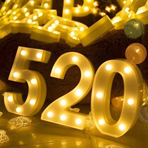led alphanumeric light custom love proposal engagement luminous baby confession marryme birthday 520 1314
