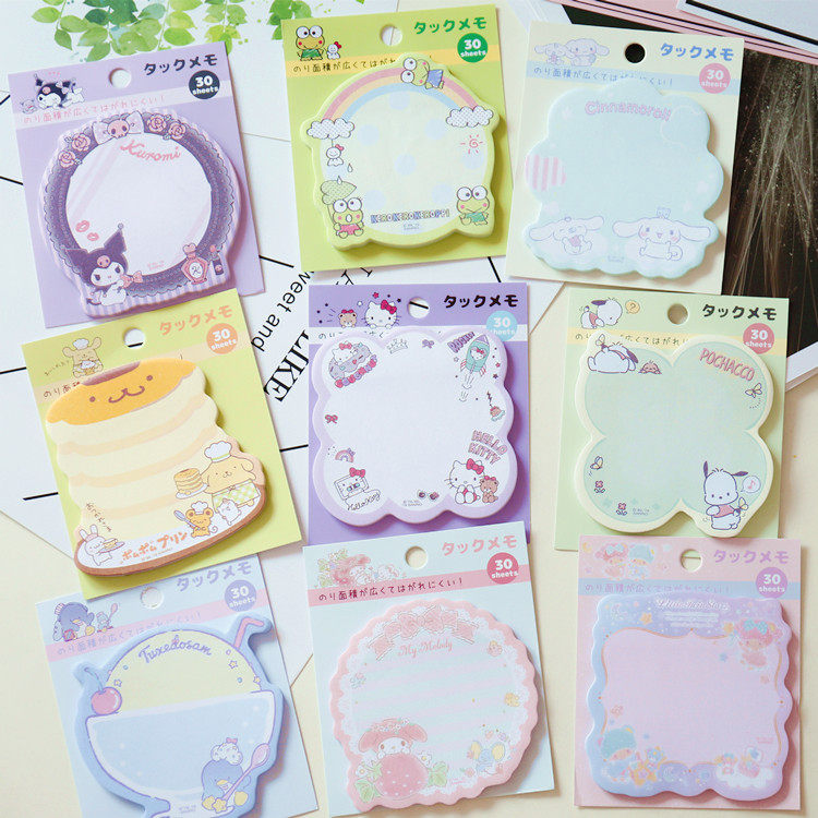 Cartoon girl heart cute Melody big-eyed frog convenient n times post message sticky note