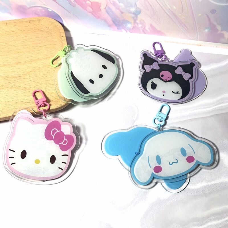 Cute Portable Folding Mirror Pendant for Girls, Makeup Mirror Keychain Pendant Cute Portable Folding Mirror Pendant for Girls, Makeup Mirror Keychain Pendant