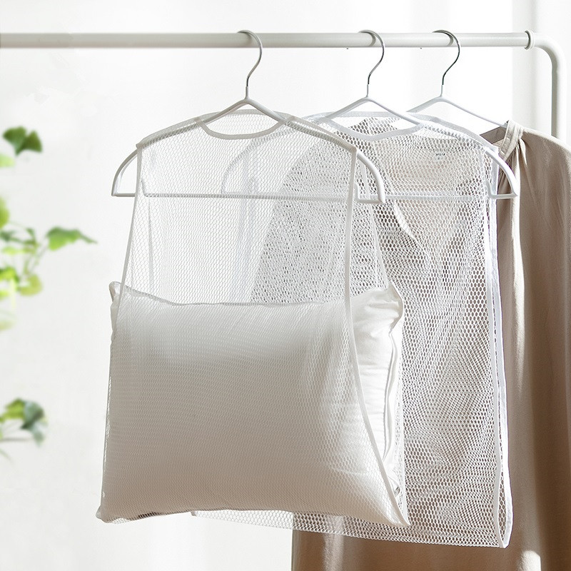 Pillow drying net windproof bag toy pillow drying clip home balcony multifunctional pillow core drying artifact net bag