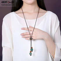 Necklace can adjust butterfly long style simple ethnic style pendant dress accessories summer decoration female pendant